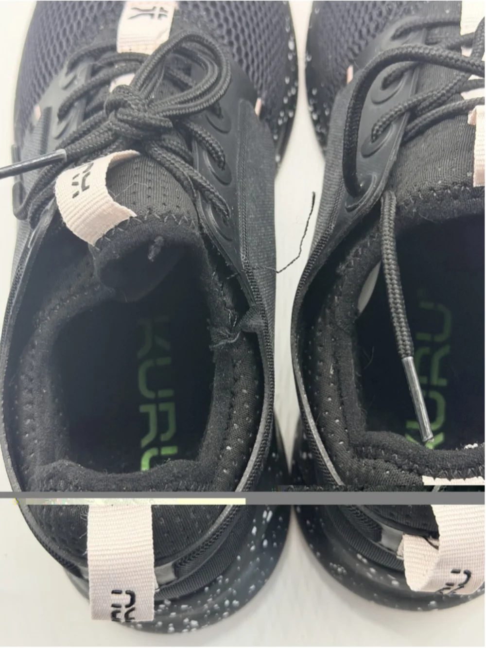 KURU Atom Athletic $160 Women's Sneakers Shoes Size 8 M Mesh Speckled Black